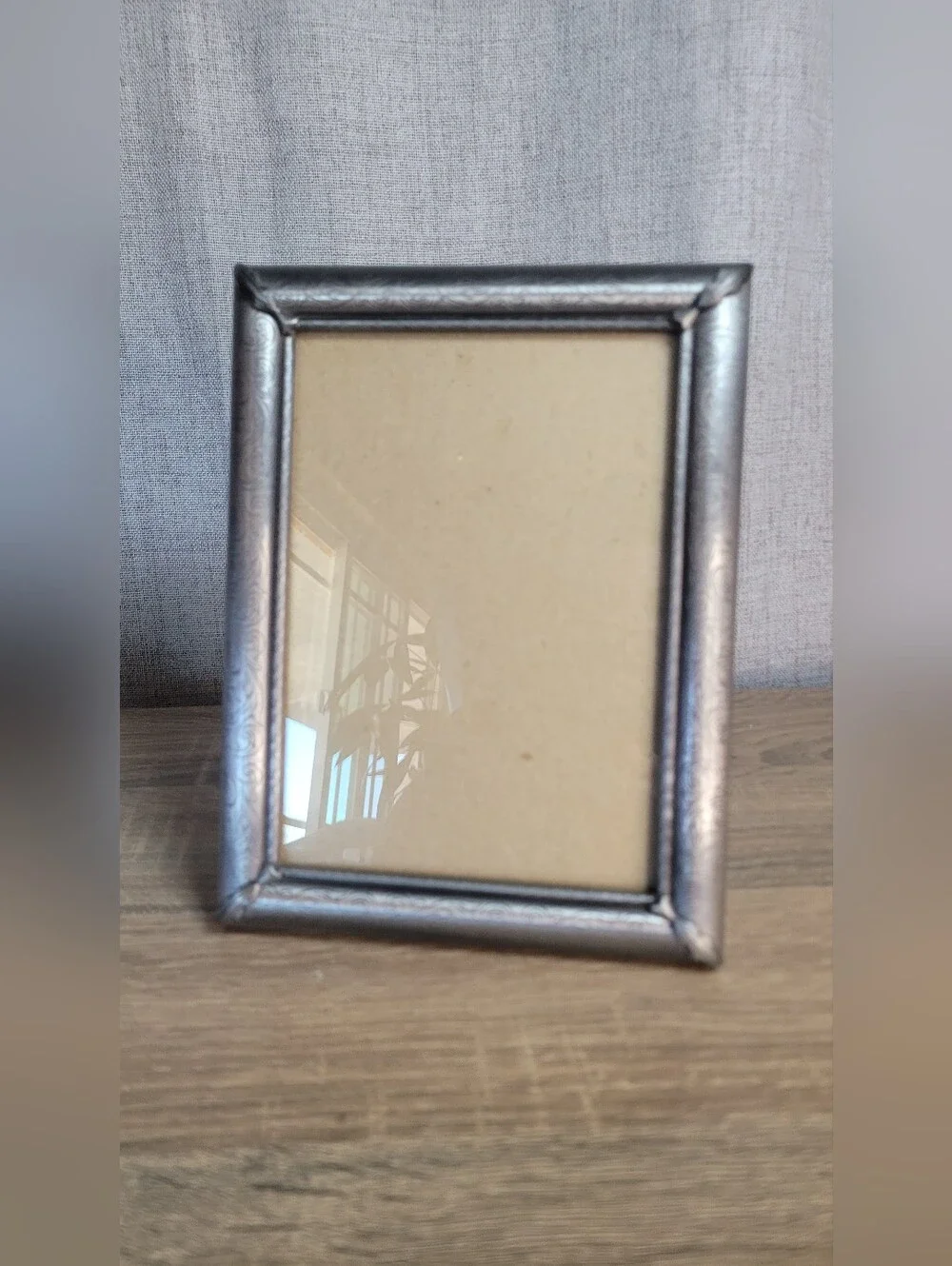 Ornate Silver Photo Frame - Decorative Metal Finish Vintage